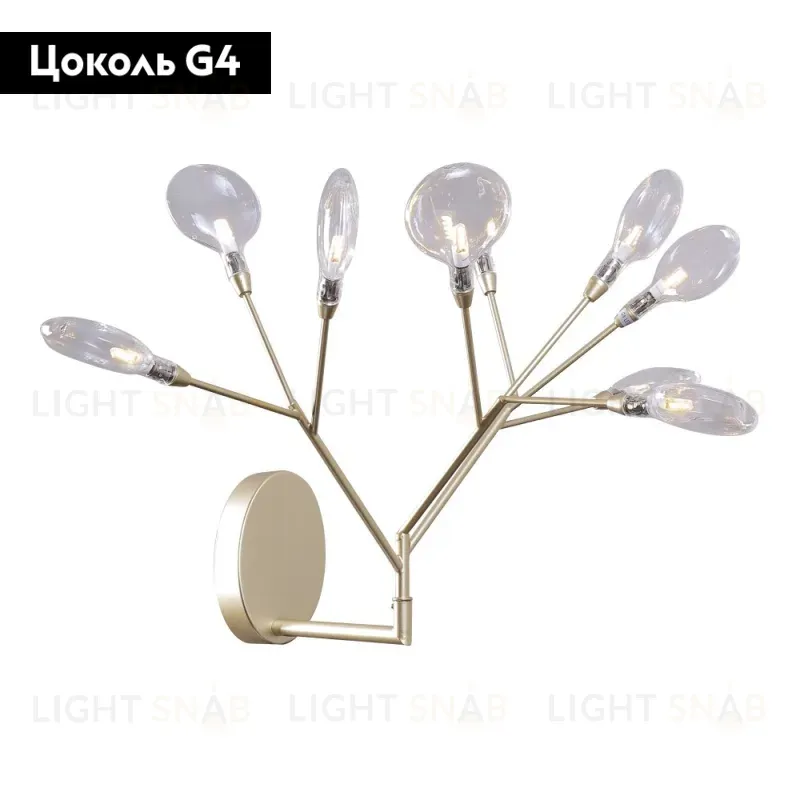 Бра Crystal Lux Evita AP9 Gold/Transparent Evita AP9 Gold/Transparent
