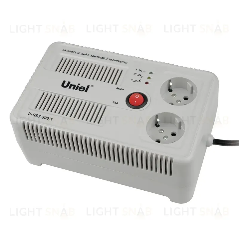 Стабилизатор напряжения (UL-00003602) Uniel 500ВА U-RST-500/1 U-RST-500/1