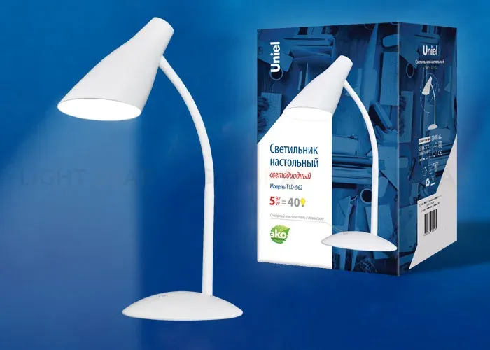 Настольная лампа (UL-00004464) Uniel TLD-562 White/LED/360Lm/4500K/Dimmer TLD-562 White/LED/360Lm/4500K/Dimmer