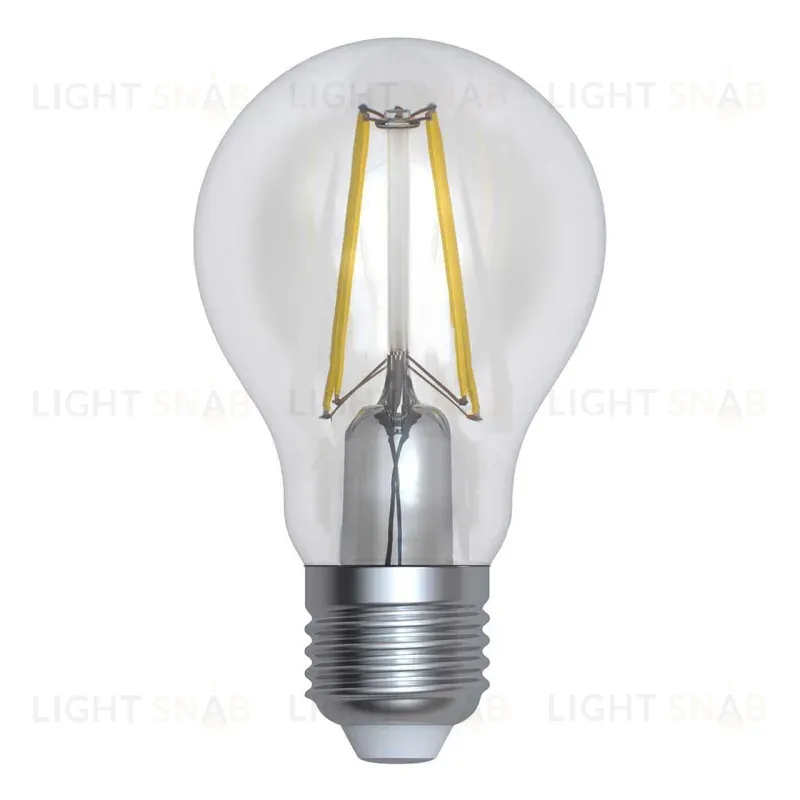 Лампа светодиодная филаментная (UL-00004867) Uniel E27 12W 4000K прозрачная LED-A60-12W/4000K/E27/CL PLS02WH LED-A60-12W/4000K/E27/CL PLS02WH картон