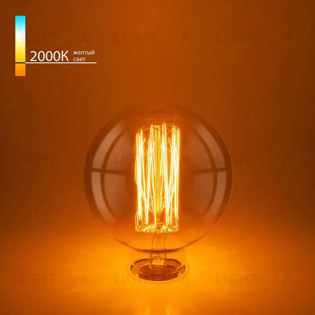 Лампа накаливания Elektrostandard диммируемая E27 60W прозрачная 4690389082160 4690389082160