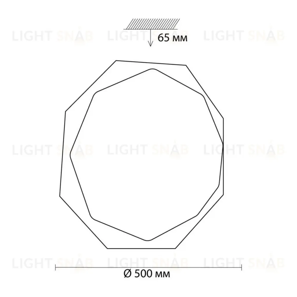 Настенно-потолочный светильник Sonex Vesta 3002/EL 3002/EL