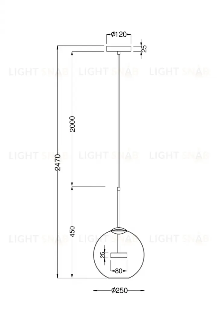 Подвесной светодиодный светильник Maytoni Cometa MOD055PL-L12G3K MOD055PL-L12G3K