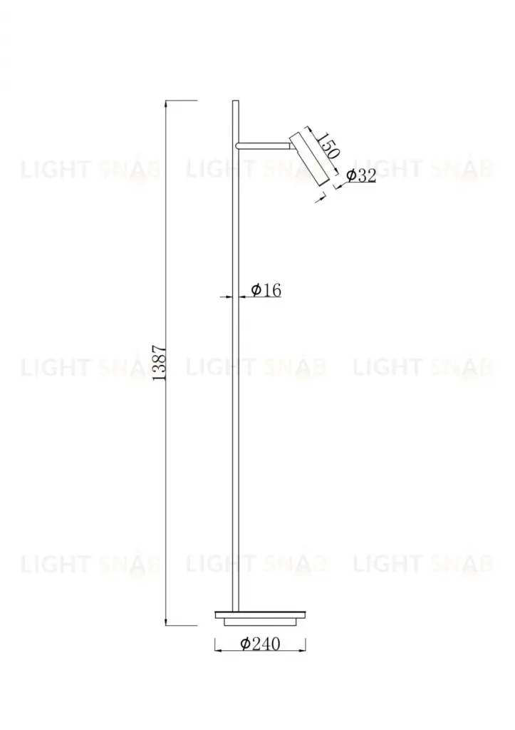 Торшер Maytoni Estudo Z010FL-L8W3K Z010FL-L8W3K