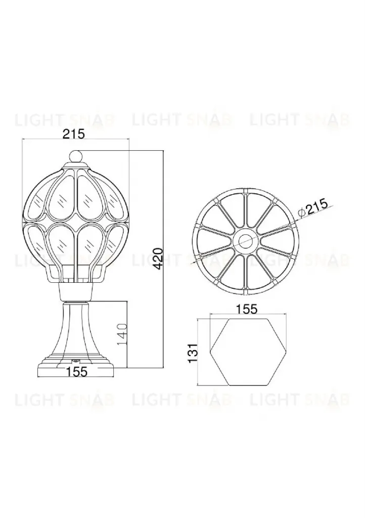 Ландшафтный светильник Maytoni Via O024FL-01G O024FL-01G