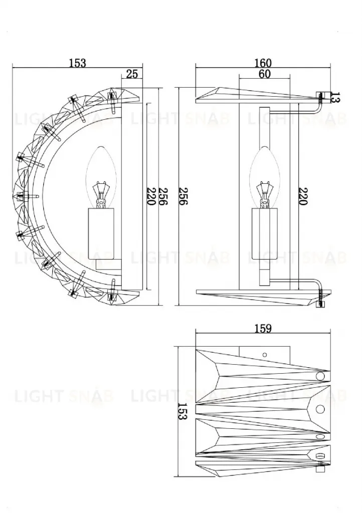 Настенный светильник Maytoni Puntes MOD043WL-01CH MOD043WL-01CH