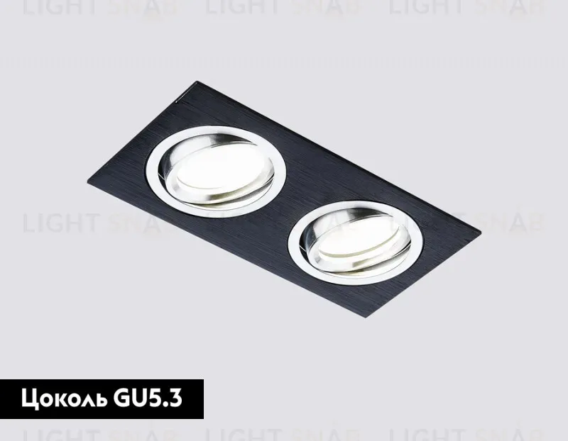 Встраиваемый светильник Ambrella Light Standard Spot A601/2 BK A601/2 BK