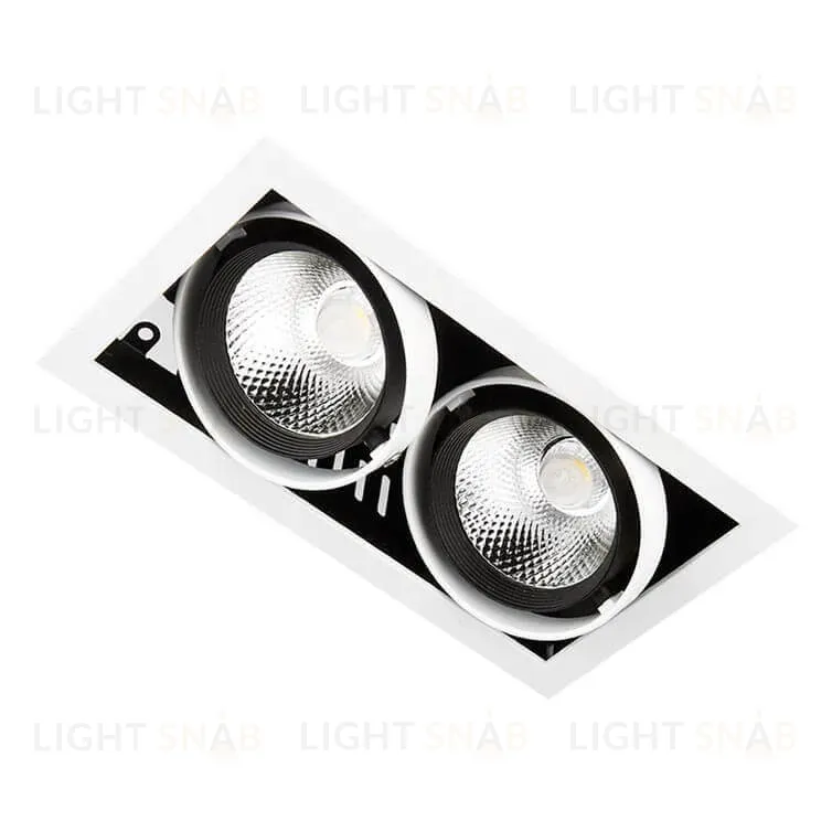 Встраиваемый светильник Ambrella Light T812 BK/CH 2*12W 4200K T812 BK/CH 2*12W 4200K
