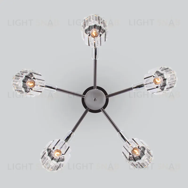 Люстра на штанге Eurosvet 70090/5 графит Smart a045141 70090/5 графит Smart