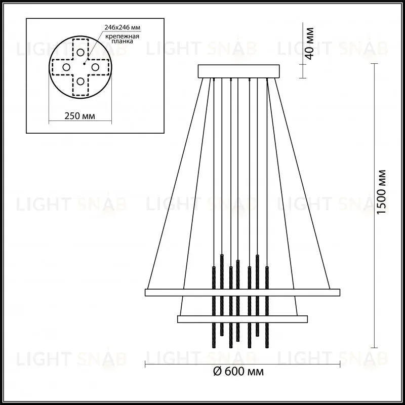 Подвесной светильник Odeon Light 3901/63L 3901/63L