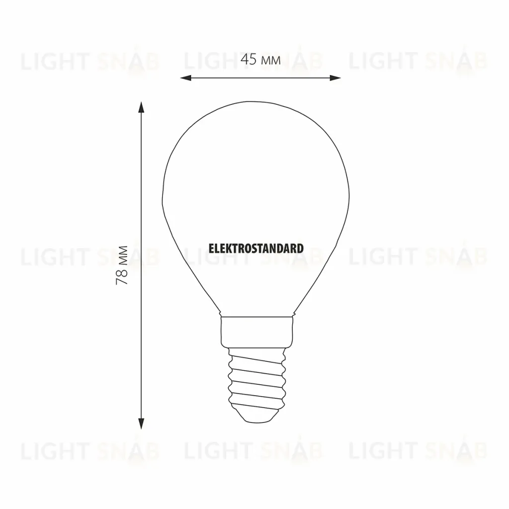 Светодиодная лампа Elektrostandard Mini Classic LED 7W 3300K E14 матовое стекло 4690389041525 4690389041525