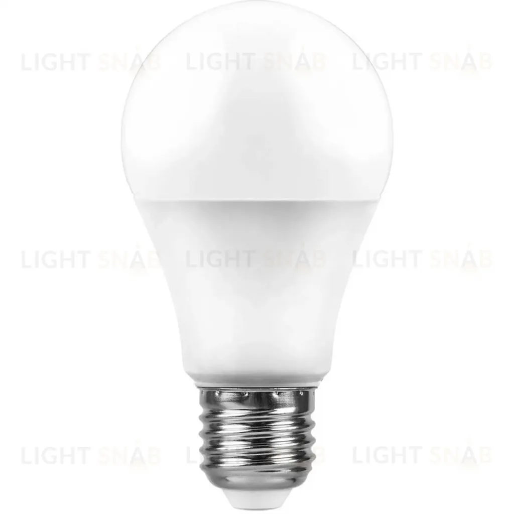 Лампа светодиодная Feron E27 7W 6400K Свеча Матовая LB-97 25883 25883