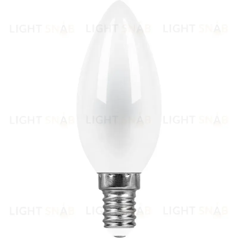 Лампа светодиодная Feron E14 9W 4000K Свеча Матовая LB-73 25957 25957