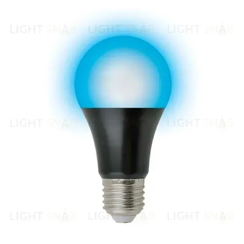 Лампа светодиодная ультрафиолетовая (UL-00005855) Uniel E27 9W матовая LED-A60-9W/UVAD/E27/FR PLZ07BK LED-A60-9W/UVAD/E27/FR PLZ07BK