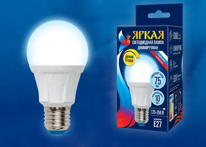Лампа светодиодная диммируемая (UL-00003991) Uniel GU5.3 6W 3000K матовая LED-JCDR 6W/WW/GU5.3/FR/DIM PLP01WH LED-JCDR 6W/WW/GU5.3/FR/DIM PLP01WH картон