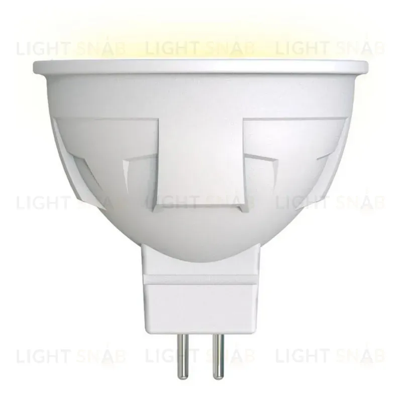 Лампа светодиодная диммируемая (UL-00003991) Uniel GU5.3 6W 3000K матовая LED-JCDR 6W/WW/GU5.3/FR/DIM PLP01WH LED-JCDR 6W/WW/GU5.3/FR/DIM PLP01WH картон