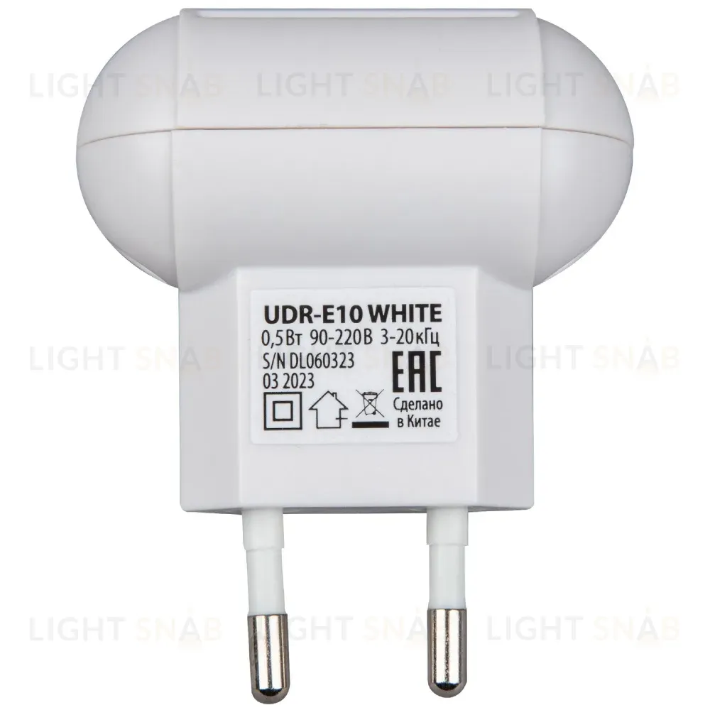 Ультразвуковой отпугиватель насекомых и грызунов (UL-00004561) Uniel UDR-E10 White UDR-E10 White