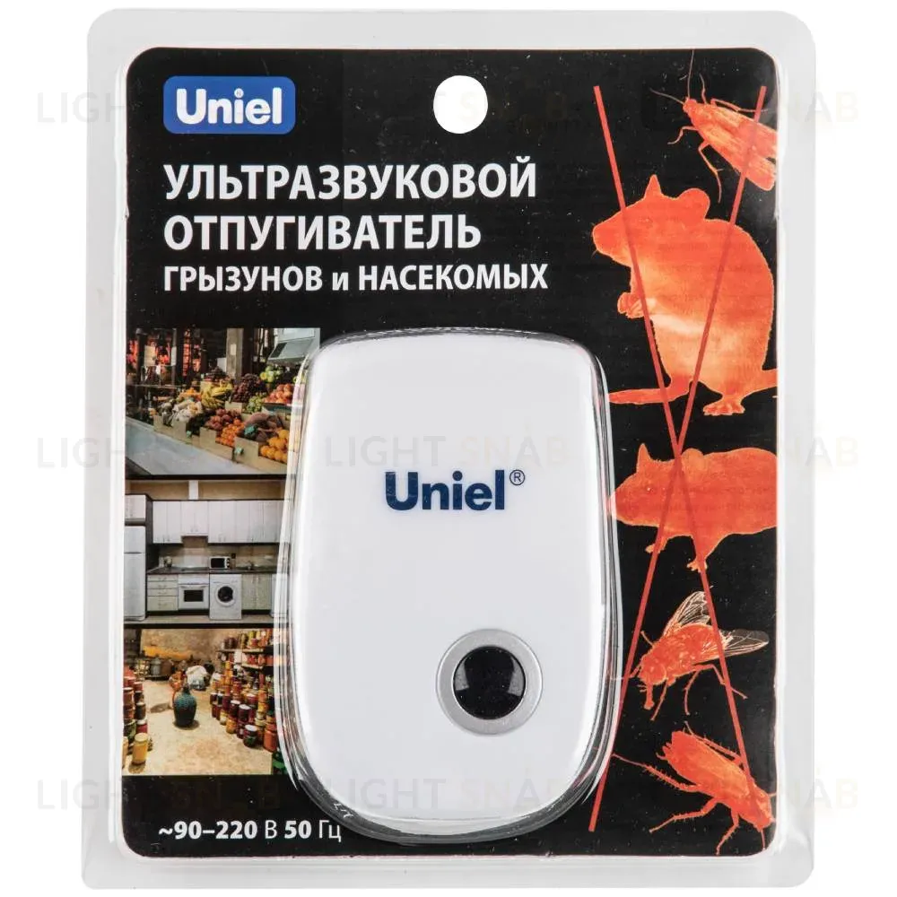 Ультразвуковой отпугиватель насекомых и грызунов (UL-00004562) Uniel UDR-E11 White UDR-E11 White