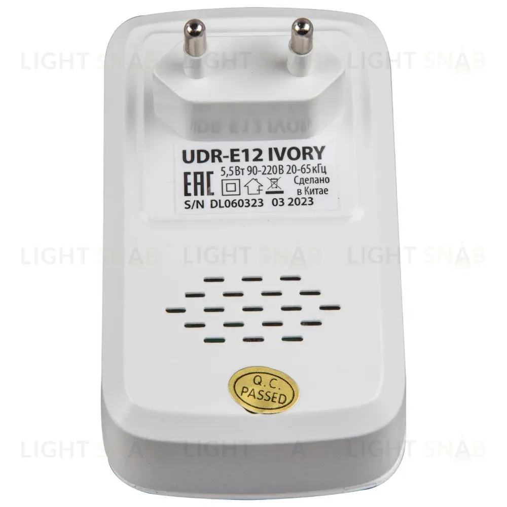 Ультразвуковой отпугиватель насекомых и грызунов (UL-00004563) Uniel UDR-E12 Ivory UDR-E12 Ivory