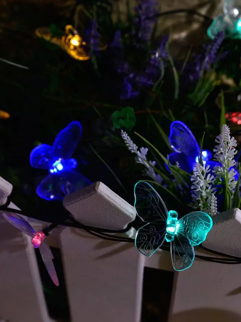 Гирлянда на солнечных батареях (UL-00006557) Uniel Бабочки USL-S-129/PT4000 Butterflies USL-S-129/PT4000 Butterflies