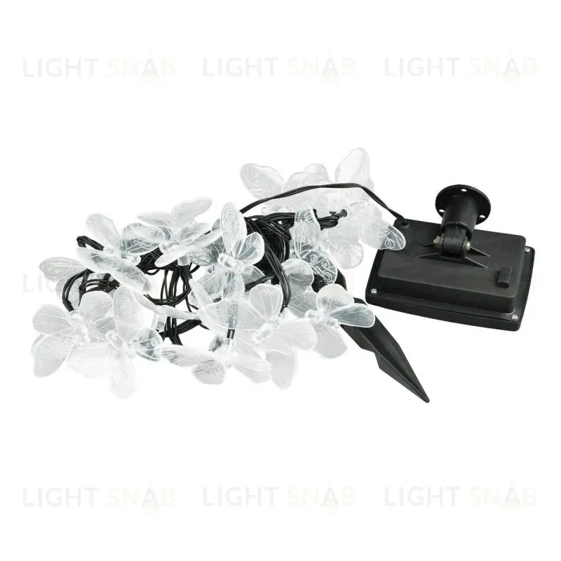 Гирлянда на солнечных батареях (UL-00006557) Uniel Бабочки USL-S-129/PT4000 Butterflies USL-S-129/PT4000 Butterflies