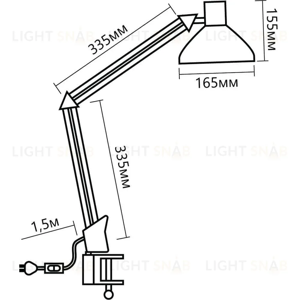 Настольная лампа (10610) Uniel TLD-524 White/LED/500Lm/4500K/Dimmer TLD-524 White/LED/500Lm/4500K/Dimmer