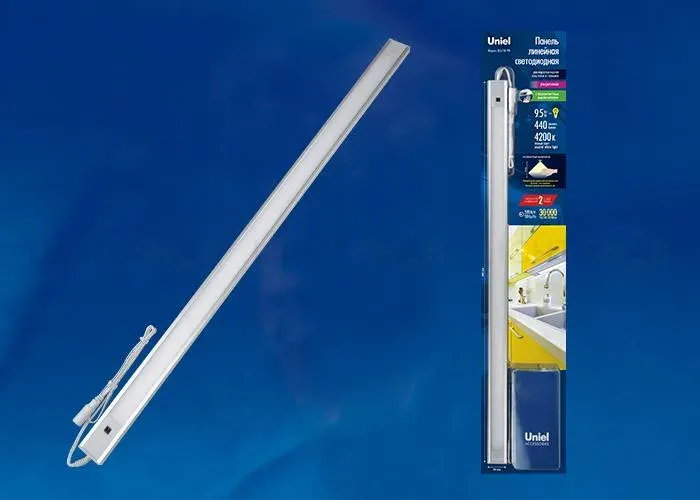 Мебельный светодиодный светильник (UL-00002881) Uniel ULI-F40-5W/4200K Sensor IP20 Silver ULI-F40-5W/4200K Sensor IP20 Silver