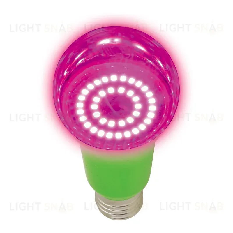 Лампа светодиодная для растений (UL-00004582) Uniel E27 15W прозрачная LED-A60-15W/SPSB/E27/CL PLP30GR LED-A60-15W/SPSB/E27/CL PLP30GR