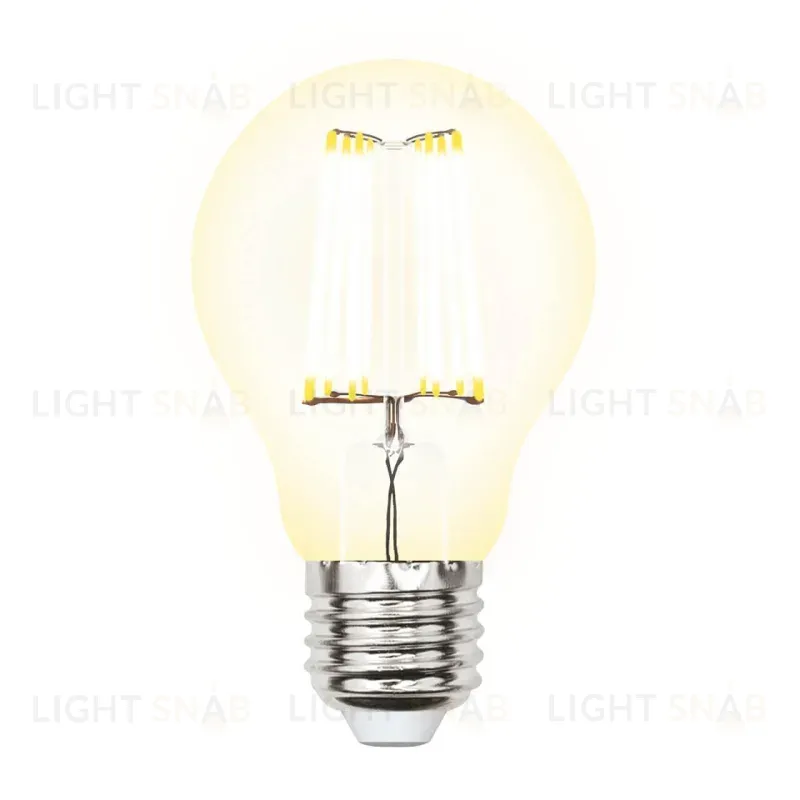 Лампа светодиодная филаментная (UL-00002625) Uniel E27 10W 3000K прозрачная LED-A60-10W/WW/E27/CL PLS02WH LED-A60-10W/WW/E27/CL PLS02WH картон