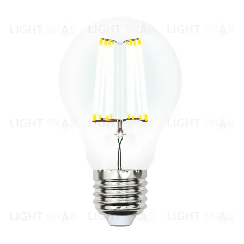 Лампа светодиодная филаментная (UL-00002626) Uniel E27 10W 4000K прозрачная LED-A60-10W/NW/E27/CL PLS02WH LED-A60-10W/NW/E27/CL PLS02WH картон