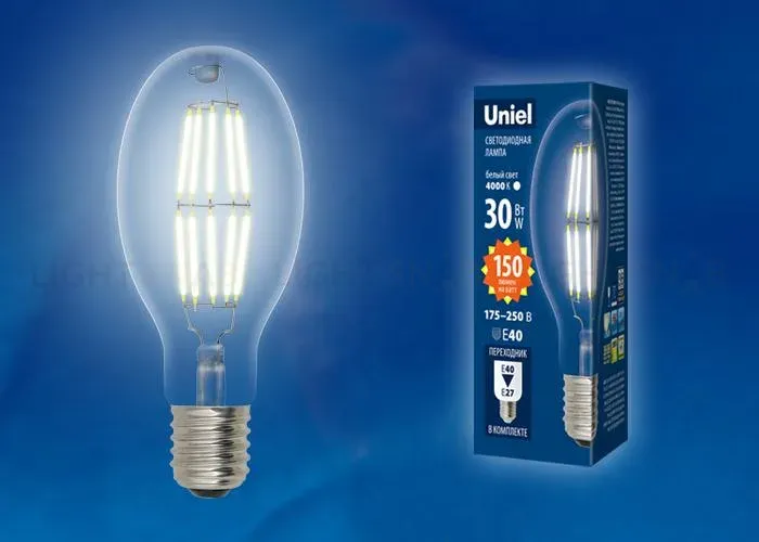 Лампа светодиодная филаментная (UL-00002988) Uniel E27 5W зеленый LED-G45-5W/GREEN/E27 GLA02GR LED-G45-5W/GREEN/E27 GLA02GR картон
