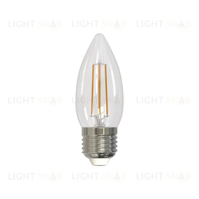 Лампа светодиодная филаментная (UL-00005166) Uniel E27 11W 3000K прозрачная LED-C35-11W/3000K/E27/CL PLS02WH LED-C35-11W/3000K/E27/CL PLS02WH картон