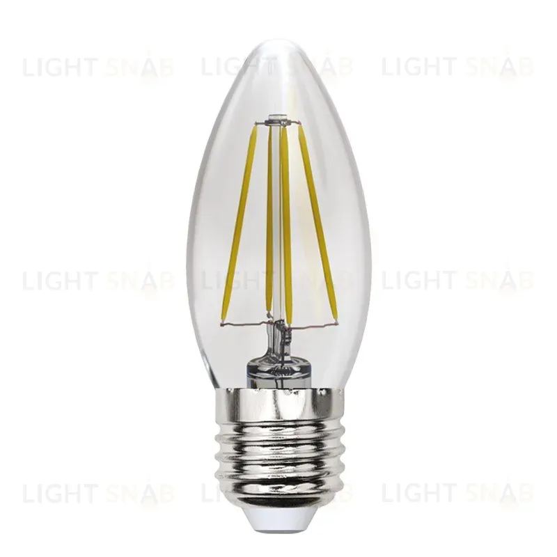 Лампа светодиодная филаментная (UL-00005902) Uniel E27 13W 4000K прозрачная LED-C35-13W/4000K/E27/CL PLS02WH LED-C35-13W/4000K/E27/CL PLS02WH картон