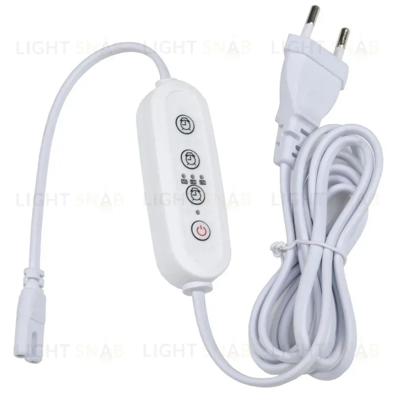 Таймер с вилкой и разъемом для фито светильника (UL-00006492) Uniel UST-E32 WHITE 2M UST-E32 WHITE 2M