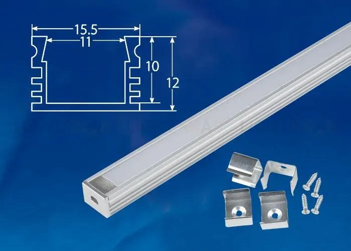 Профиль (UL-00005029) Uniel UFE-K10 Silver/Frozen 200 Polybag UFE-K10 Silver/Frozen 200 Polybag