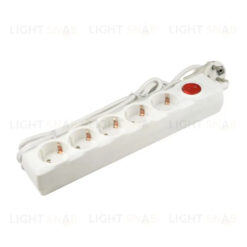Cетевой фильтр (UL-00001747) Uniel 5гн х 5м с/з Universal S-GSU5-5 White S-GSU5-5 White