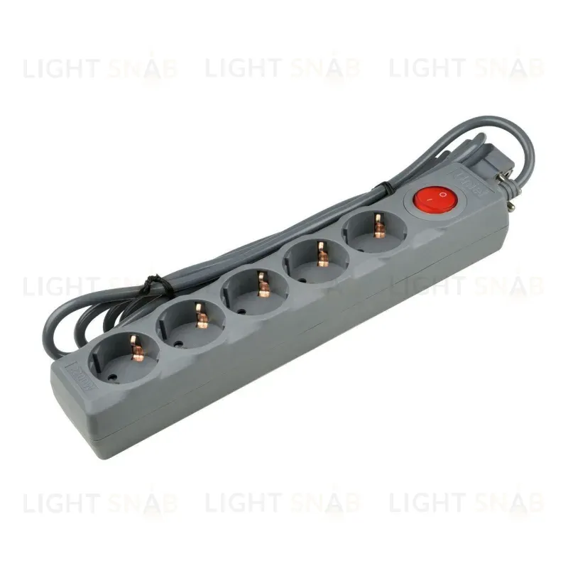 Cетевой фильтр (UL-00001749) Uniel 5гн х 5м с/з Universal S-GSU5-5 Grey S-GSU5-5 Grey