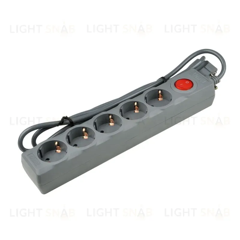 Cетевой фильтр (UL-00001743) Uniel 5гн х 1,5м с/з Universal S-GSU5-1,5 Grey S-GSU5-1,5 Grey