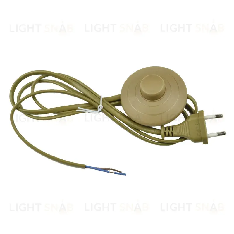 Шнур сетевой с вилкой и выключателем (UL-00004436) Uniel UCX-C20/02A-170 Brown UCX-C20/02A-170 Brown