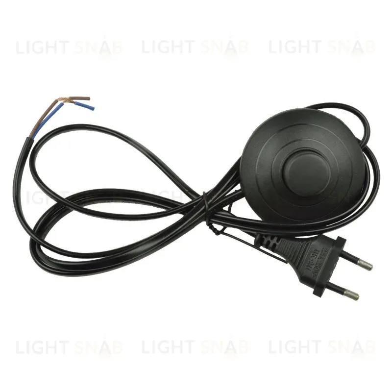 Шнур сетевой с вилкой и выключателем (UL-00004435) Uniel UCX-C20/02A-170 Black UCX-C20/02A-170 Black