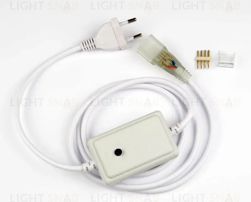 Провод для монохромной светодиодной ленты Neon (UL-00005799) Uniel UCX-SP4/N22 White 1 Sticker UCX-SP4/N22 White 1 Sticker