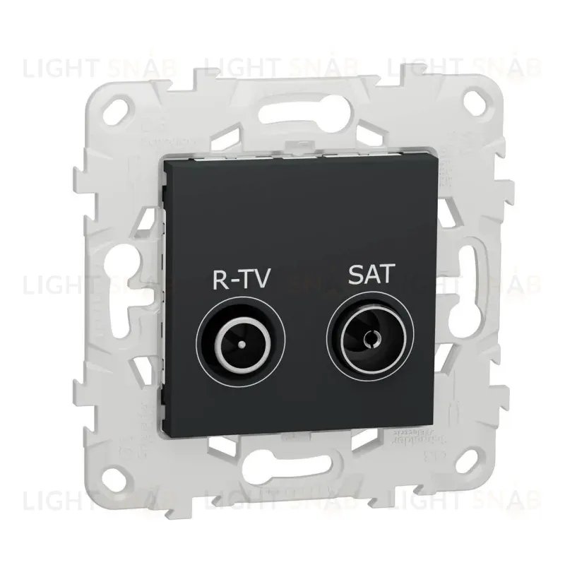 Розетка R-TV/SAT проходная Schneider Electric Unica New NU545654 NU545654