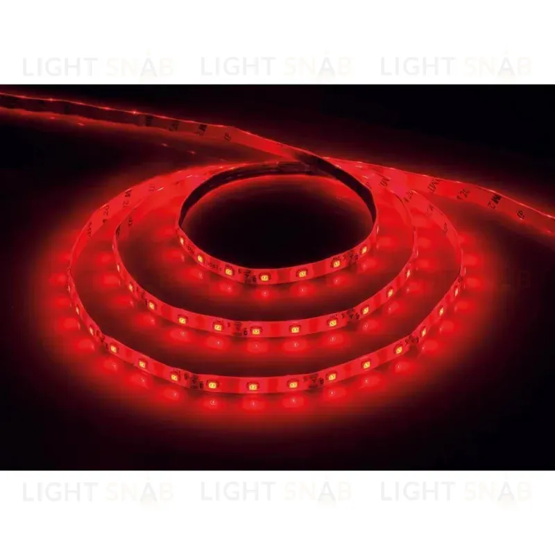 Светодиодная влагозащищенная лента Feron 4,8W/m 60LED/m 2835SMD красный 5M LS604 27676 27676