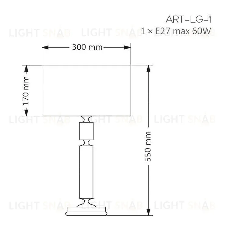 Настольная лампа Kutek Mood Artu ART-LG-1 (N) ART-LG-1(N)