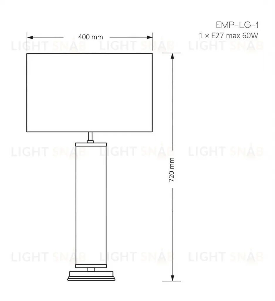 Настольная лампа Kutek Mood Empoli EMP-LG-1 (Z) EMP-LG-1(Z)