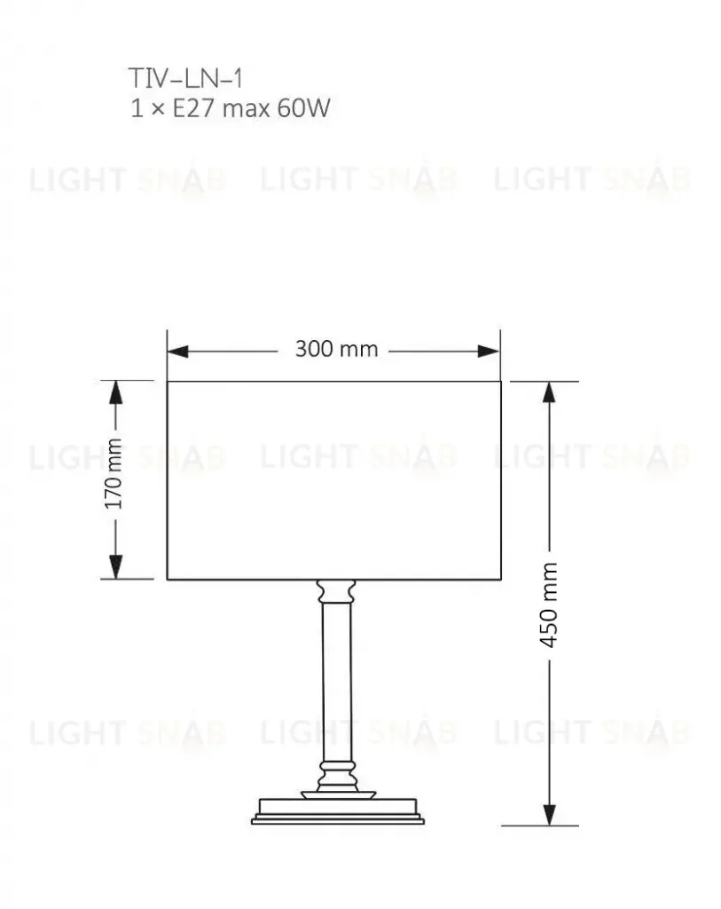 Настольная лампа Kutek Mood Tivoli TIV-LN-1 (N) TIV-LN-1(N)