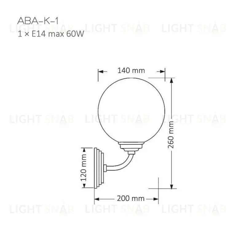 Бра Kutek Mood Abano ABA-K-1 (N) ABA-K-1(N)