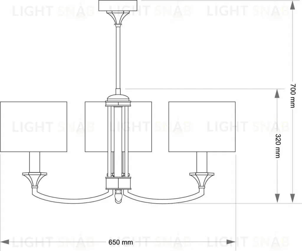 Подвесная люстра Kutek Decor Abazur DEC-ZW-3 (P/A) DEC-ZW-3(P/A)