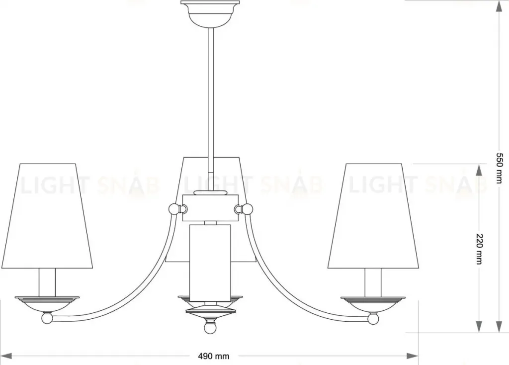 Подвесная люстра Kutek N Abazur N-ZW-3(P/A) N-ZW-3(P/A)