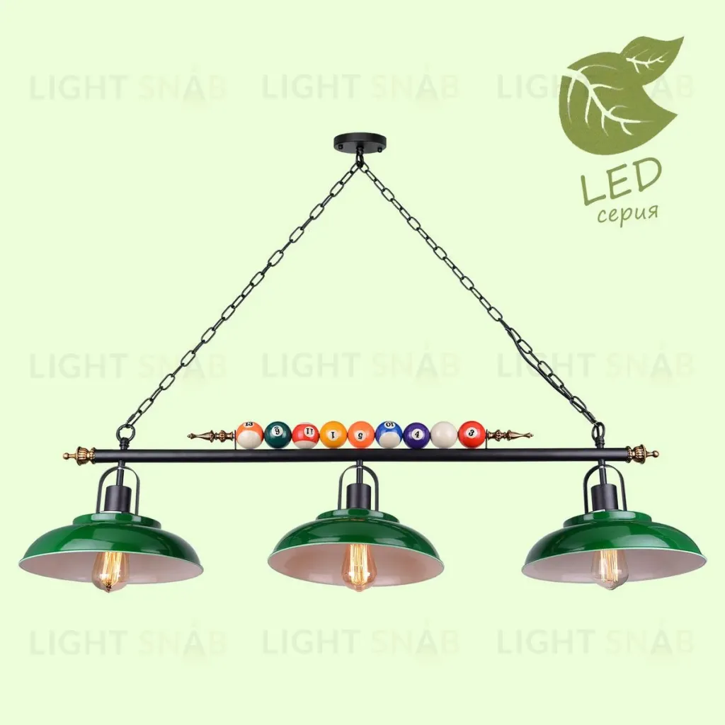 Подвесная люстра Lussole Loft Badger GRLSP-9542 GRLSP-9542
